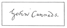 Signature of John Cunrads