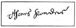 Signature of Thones Kunders